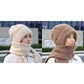 🔥LAST DAY SALE £6.99!!💞✨ Winter’s Sweet Little Luxury | Clever All-in-One Knit Hat & Scarf Set 🤍❄️ Soft twisted knit, keeps head and neck cosy without bulky layers🧣