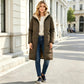 🔥LAST DAY SALE ONLY￡29.99!!☀️🧥 Women's Reversible Long Winter Parka Coat, Hooded Zip Jacket with Soft Fleece Lining, Loose Fit 2-Way Wear Puffer Outerwear ❄️
