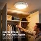 🔥⏳LAST DAY SALE ONLY ￡13.99!!💡3-Mode Motion Sensor Ceiling Light – Rechargeable, Magnetic, Wireless
